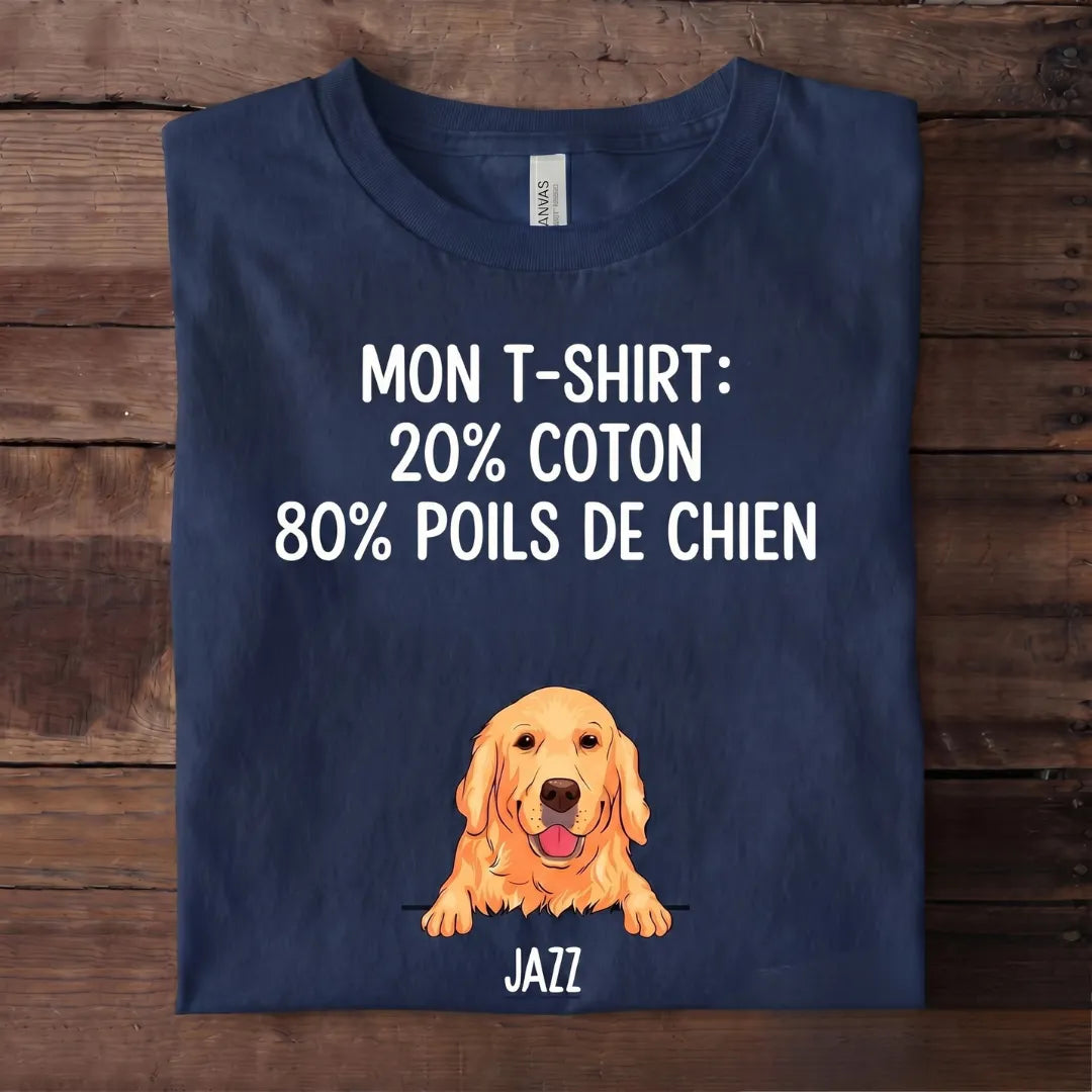 Mon T-shirt™ - T-shirt personnalisé boule de poils