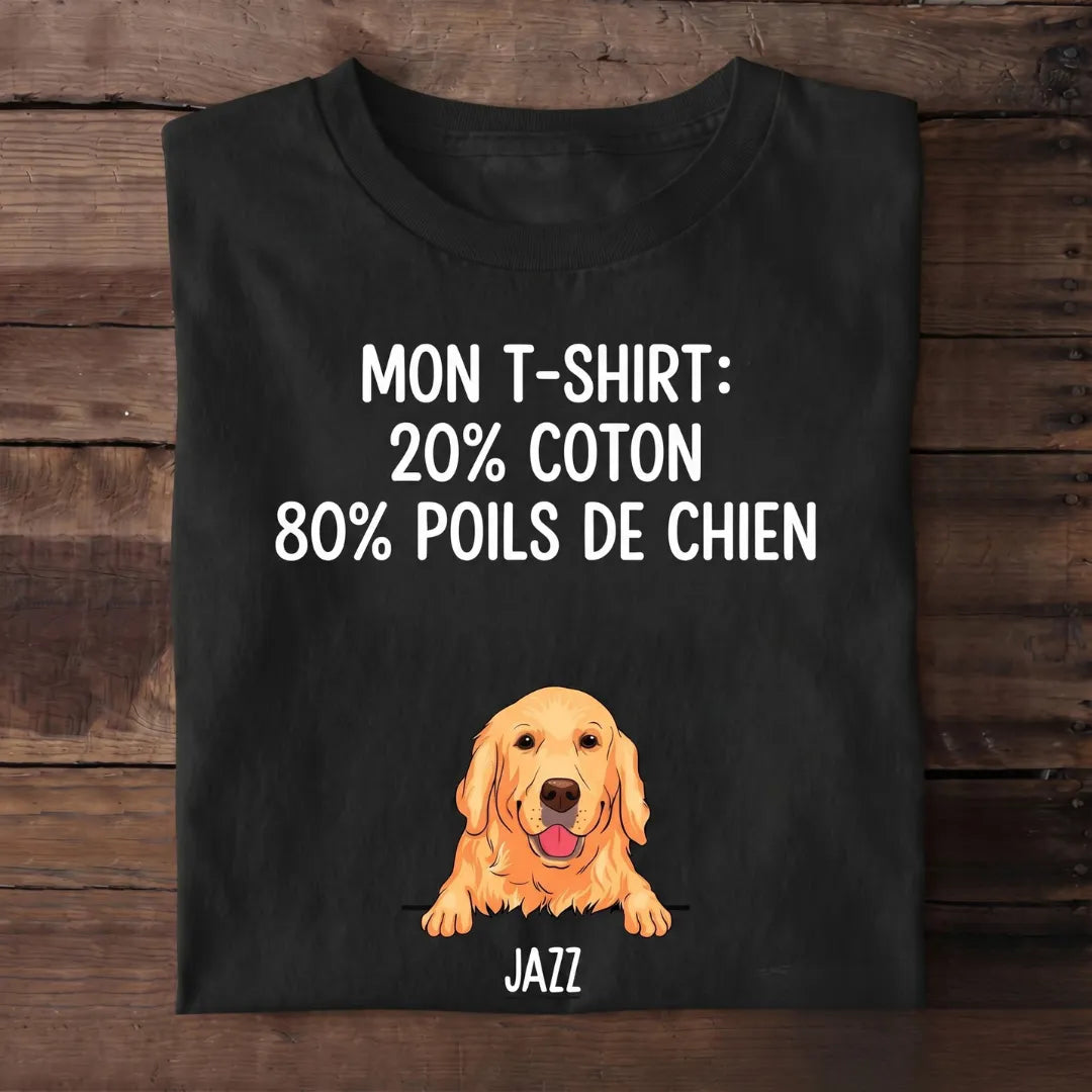 Mon T-shirt™ - T-shirt personnalisé boule de poils