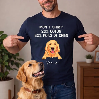 Mon T-shirt™ - T-shirt personnalisé boule de poils