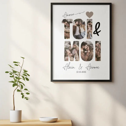 ToiMoi™ -  Affiche Personnalisée "Toi & Moi"