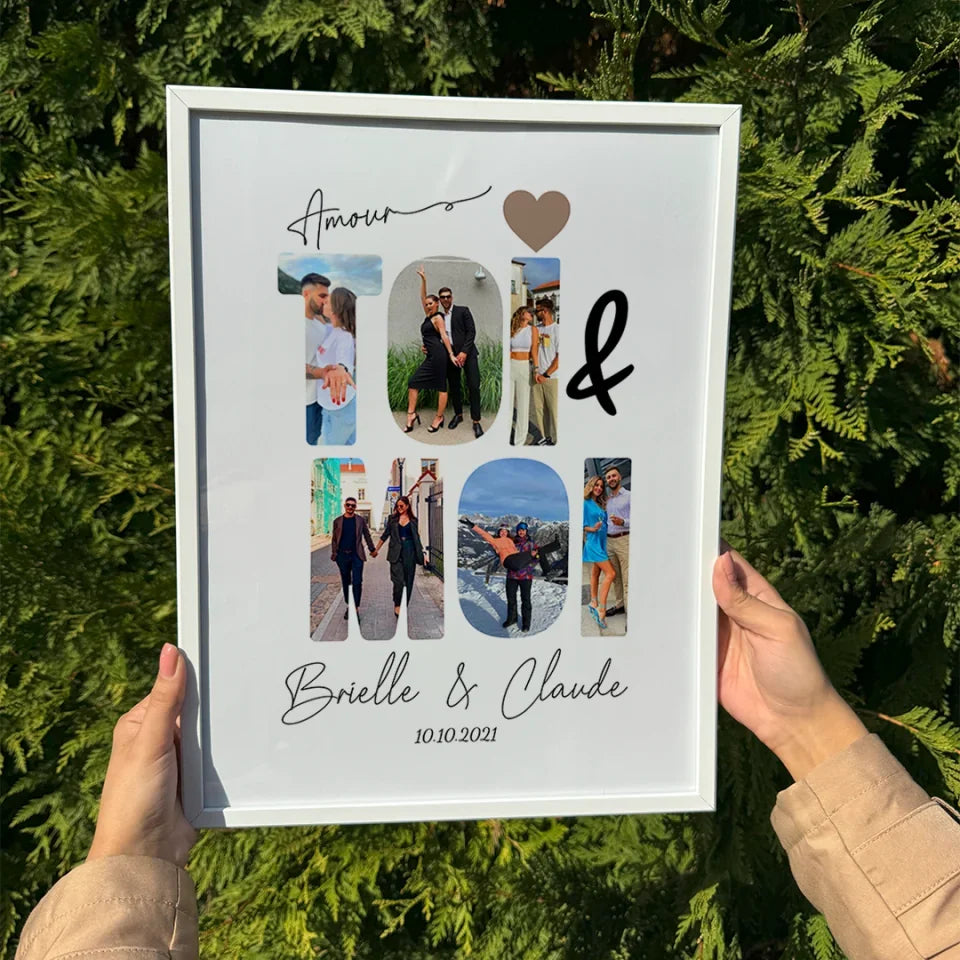 ToiMoi™ -  Affiche Personnalisée "Toi & Moi"