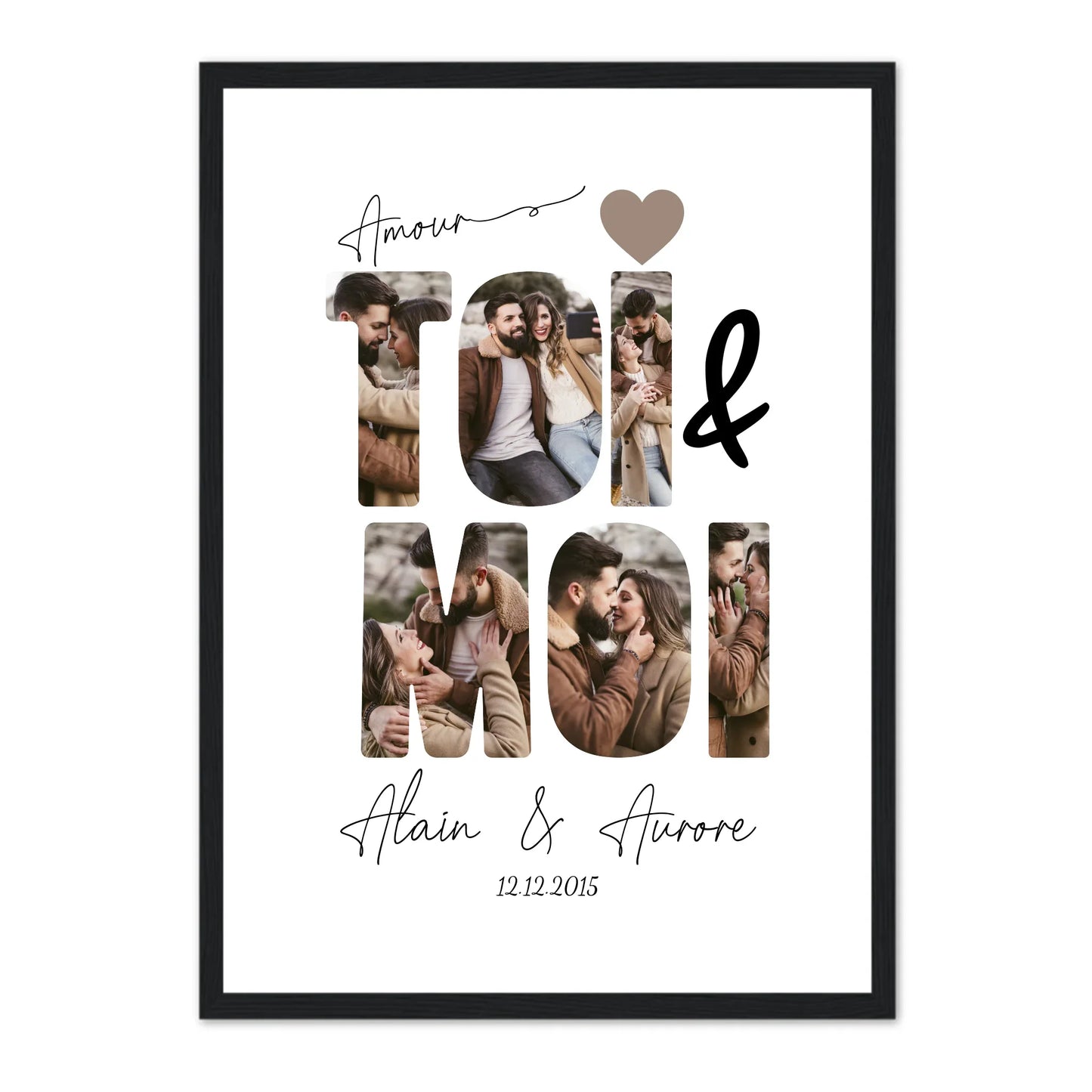 ToiMoi™ -  Affiche Personnalisée "Toi & Moi"