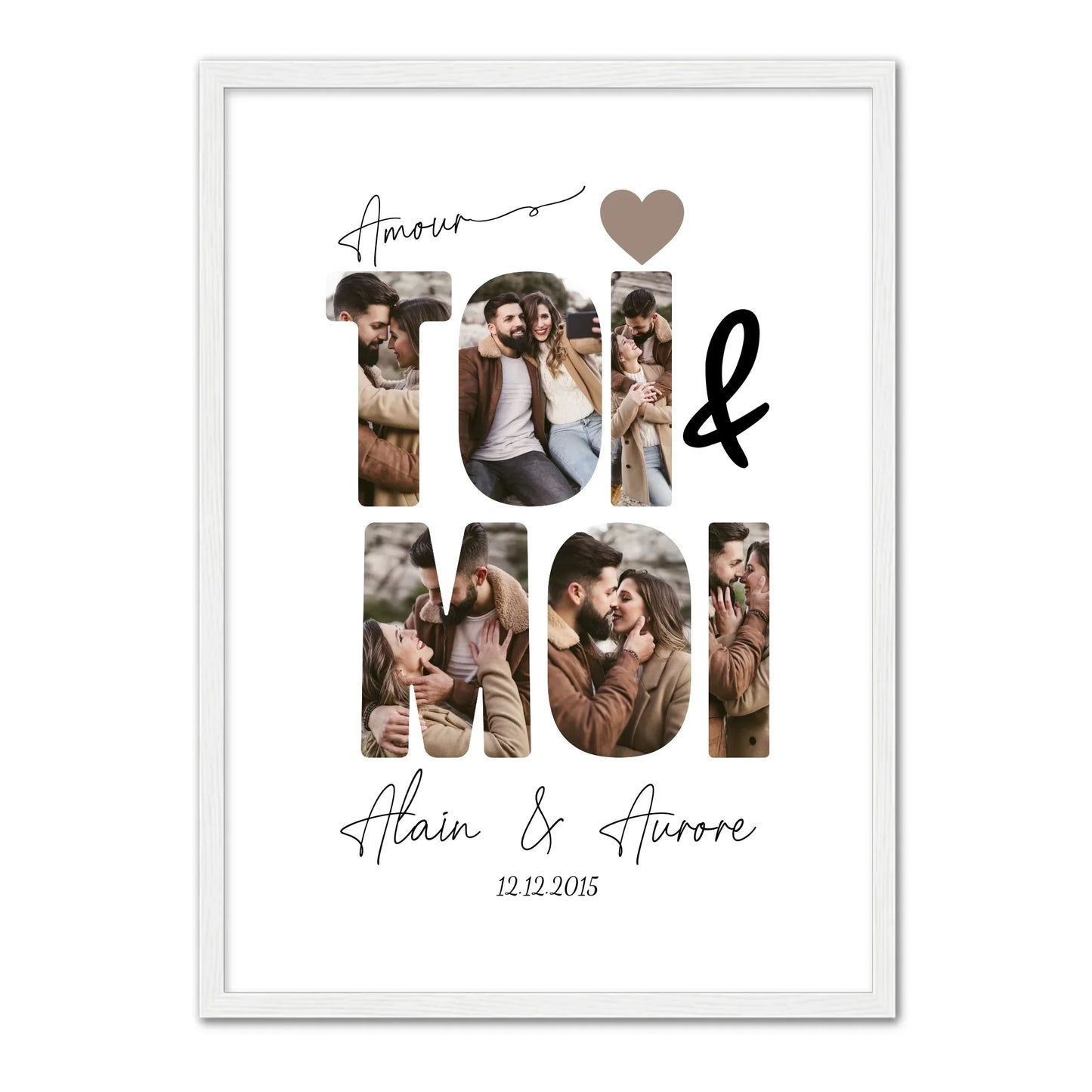 ToiMoi™ -  Affiche Personnalisée "Toi & Moi"