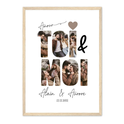 ToiMoi™ -  Affiche Personnalisée "Toi & Moi"