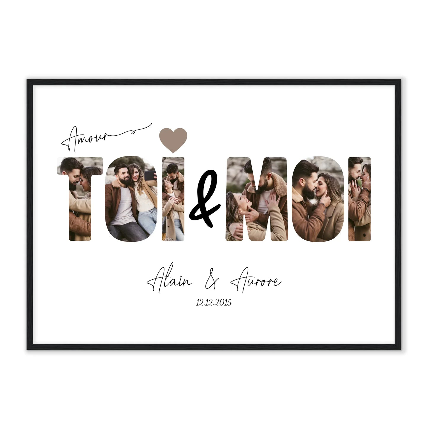 ToiMoi™ -  Affiche Personnalisée "Toi & Moi"