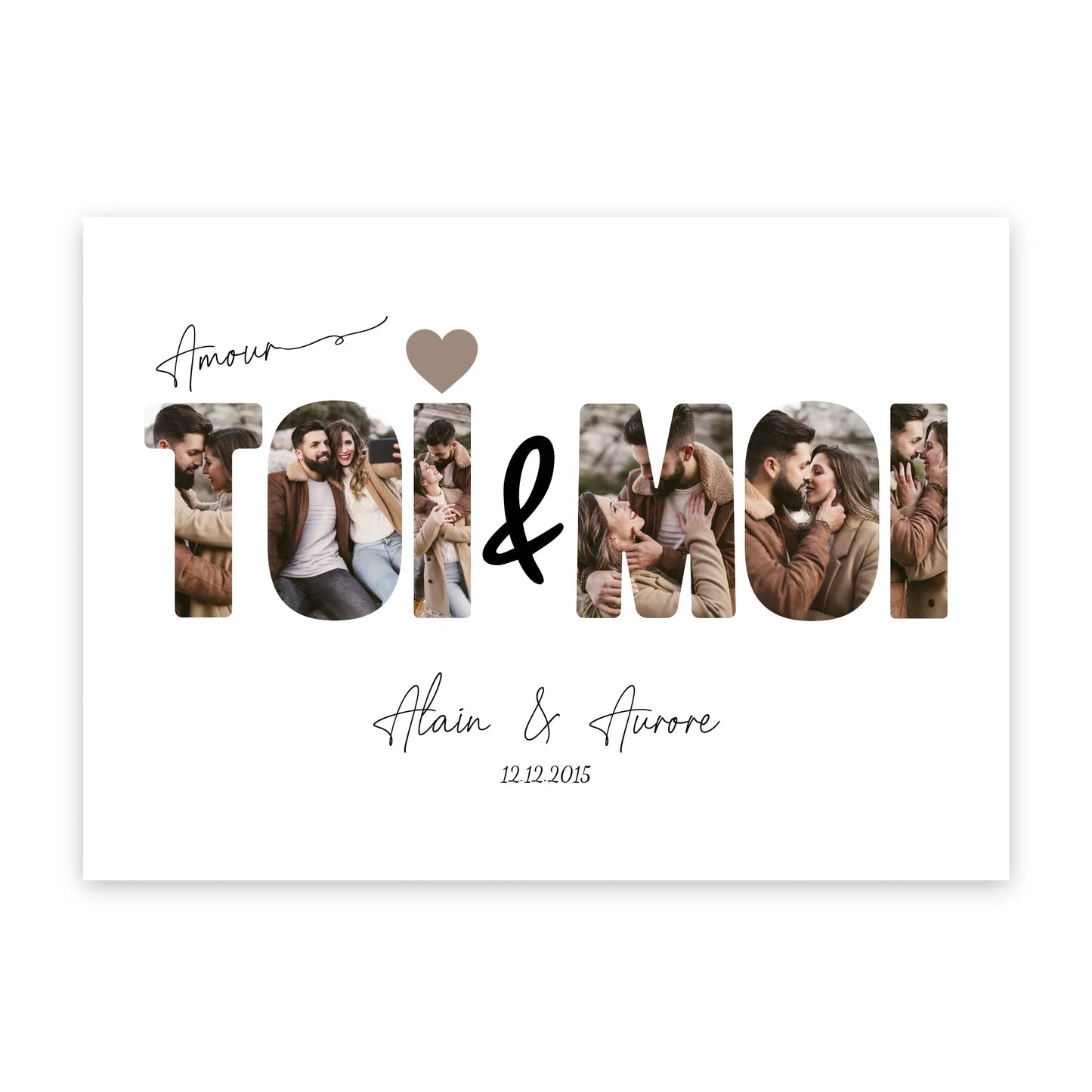 ToiMoi™ -  Affiche Personnalisée "Toi & Moi"