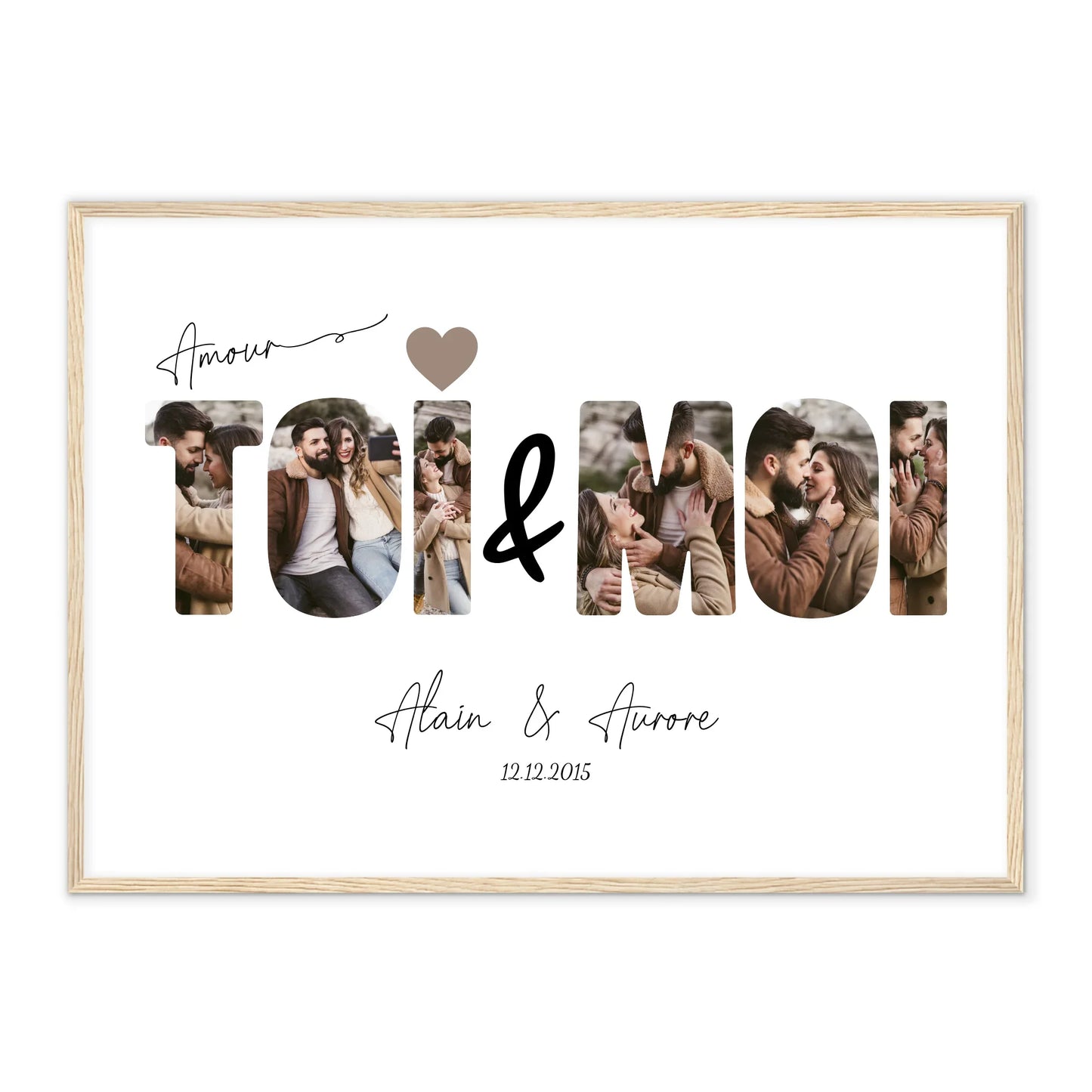 ToiMoi™ -  Affiche Personnalisée "Toi & Moi"