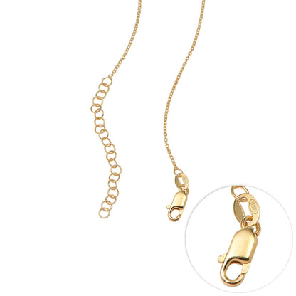 Gouttes Éternelles™ - Collier pendentif goutte en acier inoxydable
