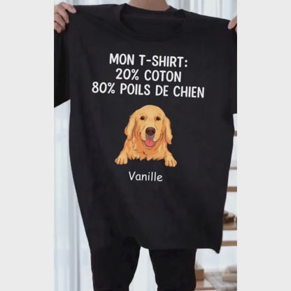 Mon T-shirt™ - T-shirt personnalisé boule de poils
