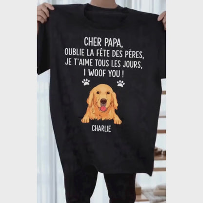 Woof You™ - T-shirt personnalisé en coton