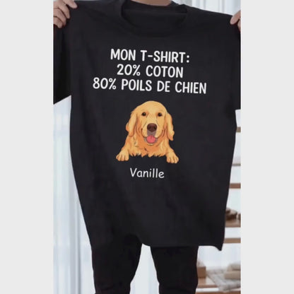 Mon T-shirt™ - T-shirt personnalisé boule de poils